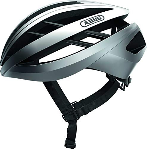 ヘルメット 自転車 サイクリング ABUS Aventor Road Bicycle Helmet (Silver - M)