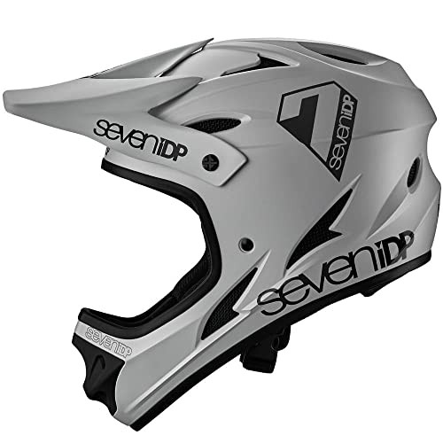 ヘルメット 自転車 サイクリング 7iDP M1 Helmet Full Face Mountain Biking Helmet, Grey, Medium