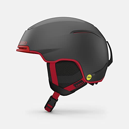 ヘルメット 自転車 サイクリング Giro Jackson MIPS Snow Helmet - Matte Graphite/Red - Size S (52