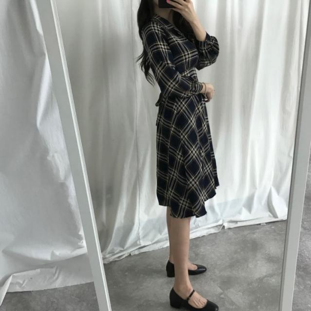 春 ワンピース チェック 韓国 ファッション レディース 春服 レディース チェック柄 フレアワンピース レトロワンピース フレアワンピーの通販はau Pay マーケット Vestito 商品ロットナンバー