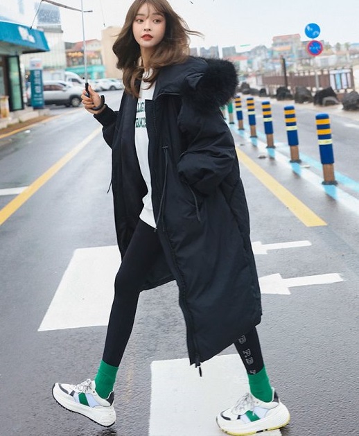 冬 アウター レディース ロングダウンコート レディース ファーフード