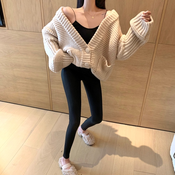ニットカーディガン レディース セクシー ニット Vネック カーディガン 韓国 ファッション 冬服 レディース オーバーサイズ ニット カーの通販はau Pay マーケット Vestito 商品ロットナンバー