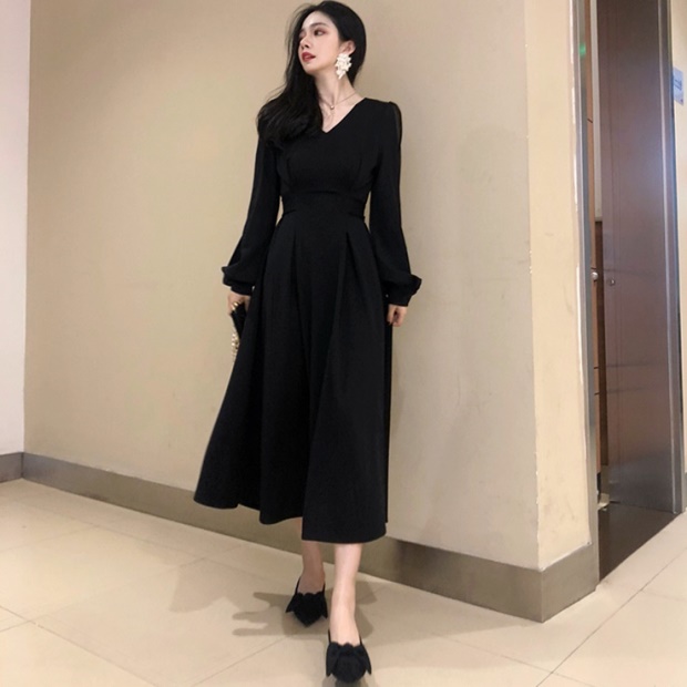 お呼ばれ ワンピース 黒ロングワンピース 韓国 ファッション ドレス シースルー ワンピース ウエストマーク フレア ロングドレス パーテの通販はau Pay マーケット Vestito 商品ロットナンバー