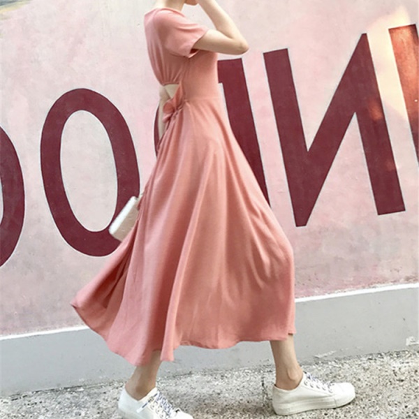 夏ワンピースレディース 背中あき バックシャン ロングワンピース 夏 韓国 ファッション レディース ロング フレア リゾート セクシー 半の通販はau Pay マーケット Vestito 商品ロットナンバー