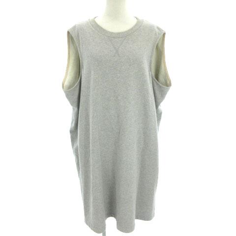 中古 エムエムシックス Mm6 ワンピース スウェット ノースリーブ ひざ丈 ワイド コットン グレー S レディースの通販はau Wowma ワウマ 会員クーポン対象 ブランド古着のベクトル 商品ロットナンバー