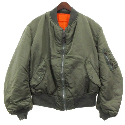 Finalsale対象商品30 Off アルファ Alpha Industries Ma1 フライト ジャケット リバーシブル 中綿 Usa製 カーキ L アウター メンズ 値下げ Embol Com