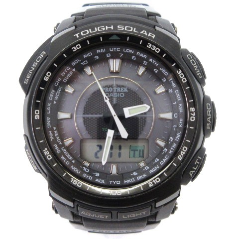 中古 Casio Protrek プロトレック アナログ デジタル 電波 ソーラー