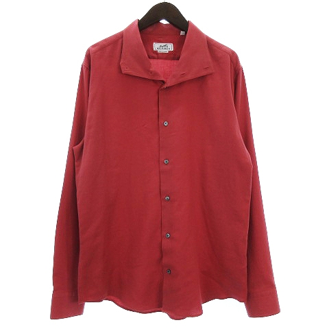 値引 エルメス Hermes シャツ 長袖 セリエボタン レギュラーカラー 無地 コットン カシミヤ混 濃いピンク系 16 41 短納期 早者勝ち Www Medicinfo Ro