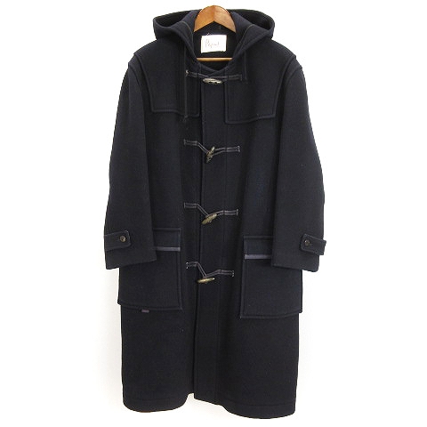 早割クーポン パパス Papas ダッフルコート フード ロング丈 長袖 無地 ウール ナイロン混 紺 ネイビー M アウター メンズ 即納最大半額 Duyanhcorp Com