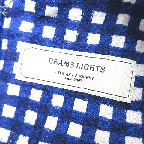 中古 ビームスライツ Beams Lights ワンピース ひざ丈 ノースリーブ シアサッカー ギンガムチェック ブルー Vgの通販はau Pay マーケット ブランド古着のベクトル 商品ロットナンバー