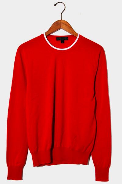 珍しい Burberry Prorsum バーバリー プローサムウール 長袖ニット セーター Xs Red レッド 赤 メンズ 代引不可 Www Endocenter Com Ua