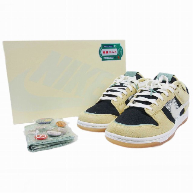 【中古】極美品 ナイキ NIKE 庭師ダンク DUNK LOW "NIWASHI" ダンク ロー 庭師 スニーカー シューズ スエード デニム