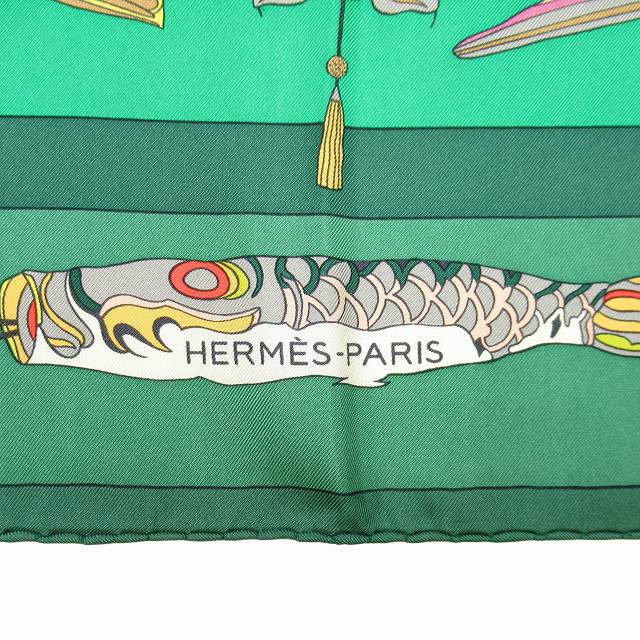Hermes - 美品 エルメス カレ 90 スカーフ 凧 蝶 寿 大空に舞うシルク