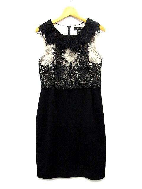 正規品 ヴァニラクチュール Vanilla Couture ダブルスタンダード ドレス ワンピース ノースリーブ 膝丈 レース ブラック ベージュ F 日本公式品 Ogytech Com