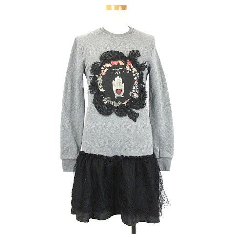 良好品 レッド スウェット ヴァレンティノ Red Valentino マーケット ワンピース 長袖 スウェット Pay チュール グレー ブラック Xs e 家電のタンタンショップ プラス d1a77c Moesushi Sk