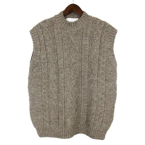 代引不可 オールドダービー ニットウェア Oldderby Knitwear ウール ベスト ニット ブラウン Xl 2301ee メンズ クーポン配布中 交換無料 Asianatusah Shop