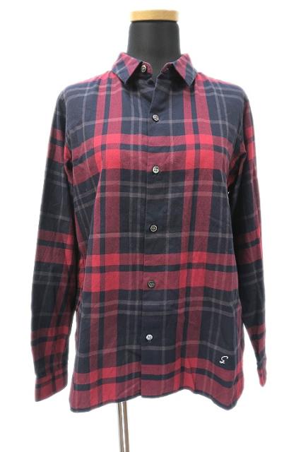 中古 ルグラジック Le Glazik チェック柄 長袖 シャツ 36 赤 黒 レディースの通販はau Pay マーケット ブランド古着のベクトル 商品ロットナンバー