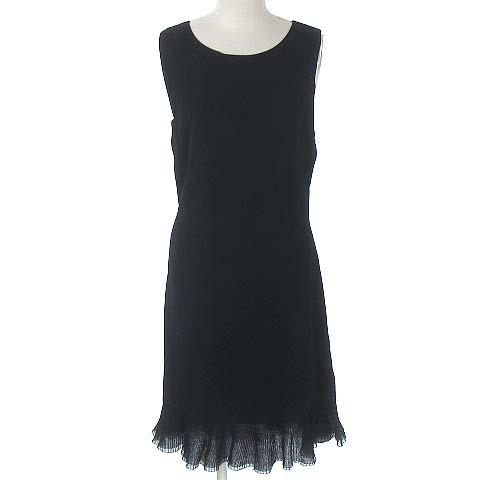 通販限定 セオリー Theory 16aw ニット ワンピース ノースリーブ フレア ひざ丈 膝丈 ブラック 黒 M ふるさと納税 Vacationgetaways4less Com