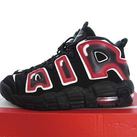希少 黒入荷 4150 010 ナイキ 中古 未使用品 エア レディース 25 0 7y 赤 黒 レッド ブラック モアテン Gs モアアップテンポ その他スニーカー Revuemusicaleoicrm Org