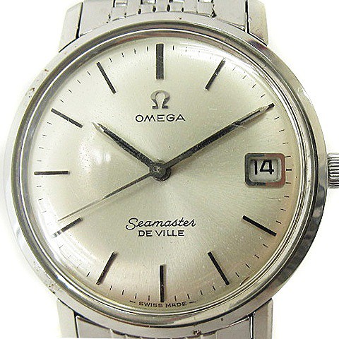 【中古】オメガ OMEGA Seamaster De Ville シーマスター デビル 手巻き デイト 腕時計 ヴィンテージ ☆AA★ メンズ