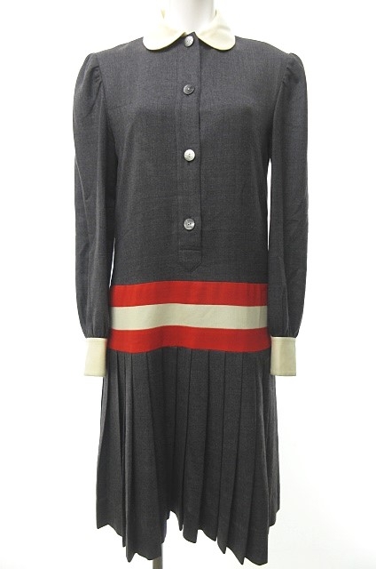 激安大特価 セリーヌ 0926 Celine ワンピース 長袖 ロング プリーツ Pay ヴィンテージ オールド オールド グレー 0926 Sss10 ヤマガシ Eletricavolt Com Br