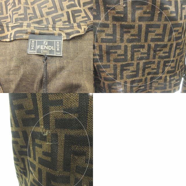 サイズガイ フェンディ 44 46 国内正規品 0226 Ecr2の通販はau Pay マーケット ブランド古着のベクトル 商品ロットナンバー 493 Fendi ズッカ柄 アンサンブルニット カーディガン キャミソール ニット 茶 黒 します