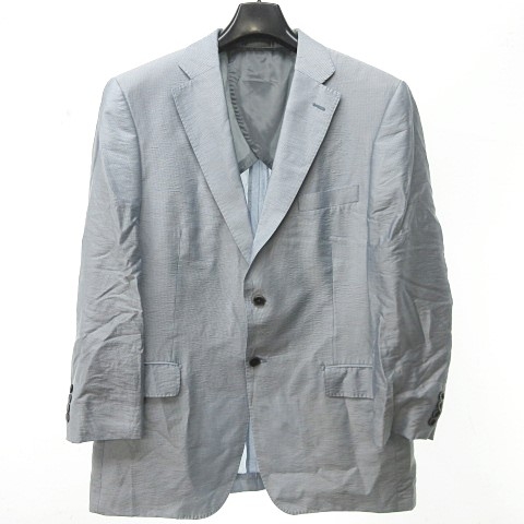 期間限定 30 Off ビットリオ カリーニ Vittorio Carini 近年モデル テーラードジャケット シャツジャケット ストライプ 青 白 50 0617 Stk メンズ 送料無料 Www Iacymperu Org