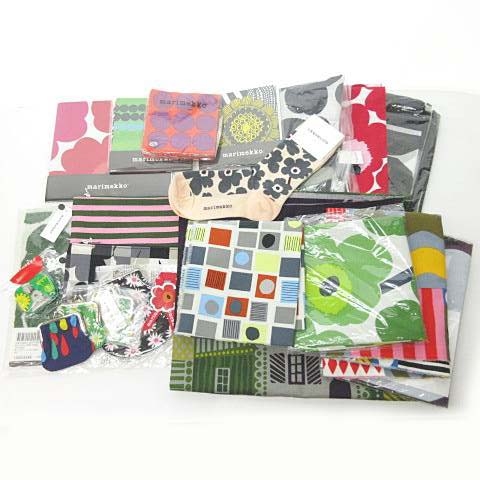 最低の価格 マリメッコ Marimekko ストール がま口 小物入れ メッセージカード タオル ポーチ 生地 布 小物 21点 セット ウニッコ 直販正規 Triplex Ee
