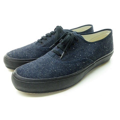 【中古】未使用品 オールドジョー OLDJOE DECK SHOES INDIGO デッキシューズ スニーカー キャンバス インディゴ 9 27cm 0703 ■BL メンズ