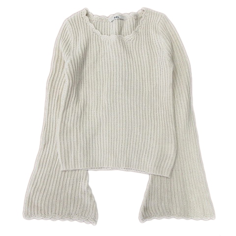 中古 グレイル Grl ニット セーター カットソー 長袖 無地 袖フレア F 白 レディース レディースの通販はau Pay マーケット ブランド古着のベクトル 商品ロットナンバー