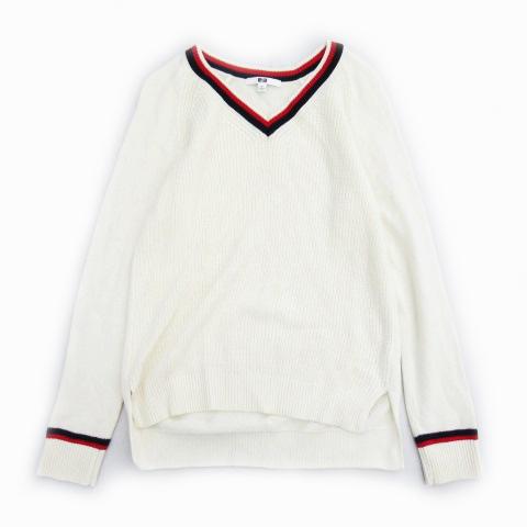中古 ユニクロ Uniqlo Vネック セーター ニット カットソー ライン 長袖 S アイボリー メンズ K メンズの通販はau Pay マーケット ブランド古着のベクトル 商品ロットナンバー