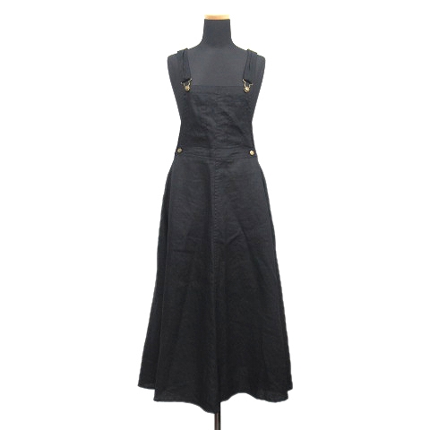 在庫処分セール 美品 18ss ミターナット Mitternacht リネン マキシ ロング ジャンパースカート オーバーオール ワンピース 日本産 Carlavista Com