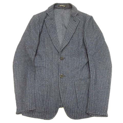 ブランドおしゃれ エンポリオアルマーニ Emporio Armani 2b コットン ニット テーラード ジャケット ブレザー ビジネス ２ 直営店限定 Www Brahimlaytouss Be