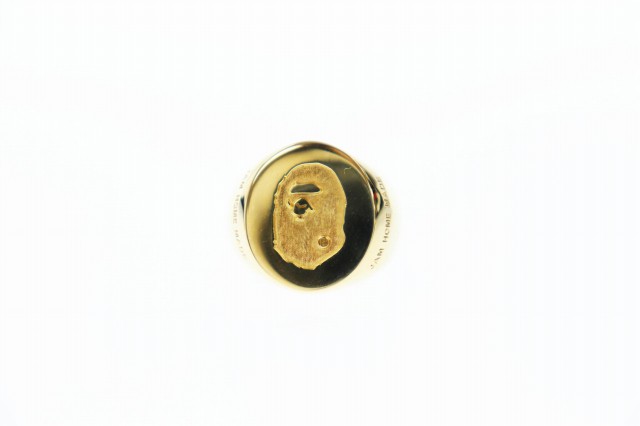 【中古】アベイシングエイプ A BATHING APE ×JAM HOME MADE JHM APE HEAD SIGNET RING リング 指輪 ▲■ 220704/104