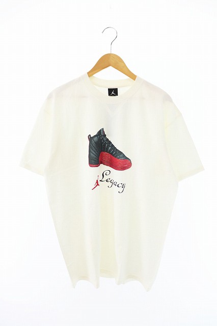 【中古】ナイキ NIKE 00s LEGACY AIR JORDAN 12 レガシー エア ジョーダン 半袖 Tシャツ 175254-100 L 220706/107