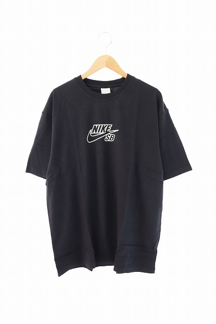 【中古】ナイキ NIKE SB エスビー 00s 2002～ Logo T-Shirt ロゴ プリント 半袖 Tシャツ XXL 黒 ブラック 220706/107