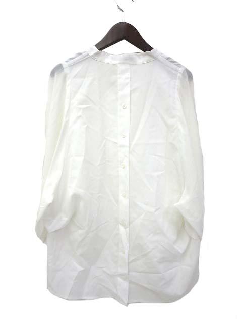 中古 Grl グレイル シンプル スキッパー ヘム プルオーバー 七分袖 シャツ L ホワイト レディースの通販はau Wowma ワウマ ブランド古着のベクトル 商品ロットナンバー