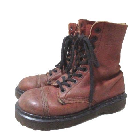 爆売り ドクターマーチン Dr Martens 10ホール ブーツ 英国製 レザー Uk6 24ｃｍ相当 茶系 ブラウン系 X メンズ 公式の Olsonesq Com