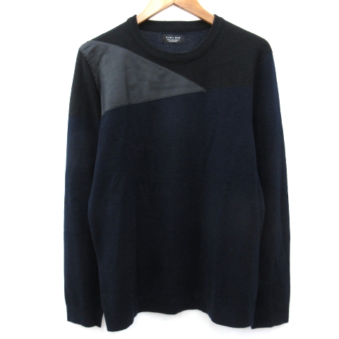 中古 ザラマン Zara Man セーター ニット 長袖 薄手 異素材 切替 アクリル M 紺 ネイビー 黒 ブラック N メンズの通販はau Pay マーケット ブランド古着のベクトル 商品ロットナンバー