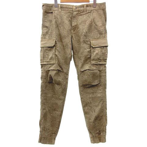 中古 ガス Gas Bob 人気の定番 Gym カーゴパンツ スキニー スリム Fk ベージュ Nvw メンズ ロング 総柄 L