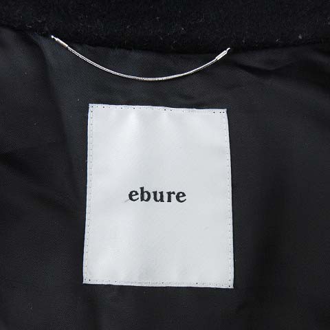 もございま⒉ エブール S〜Mサイズ 黒 ブラック ECR5 の通販はau PAY マーケット - ブランド古着のベクトル｜商品ロットナンバー：505844769 ebure メルトン コート オーバーサイズ ウール ジャケット 36 ジはなく