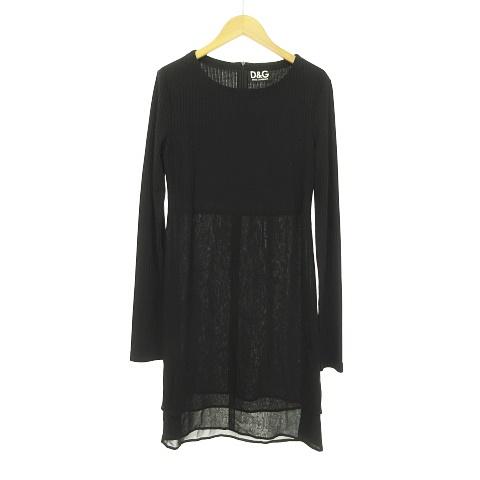 ロングセラー ディー ジー ドルガバ ドルチェ ガッバーナ D G ワンピース リブ ジョーゼット ティアード裾 格安人気 Farmerscentre Com Ng