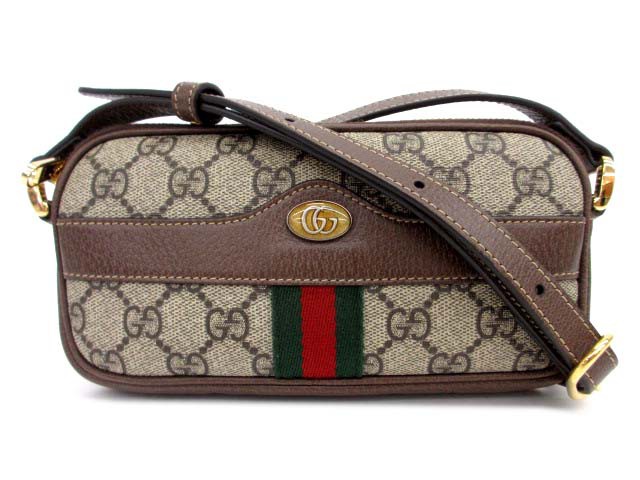 【中古】グッチ GUCCI 598664 オフディア GGスプリーム ミニ ショルダーバッグ レディース