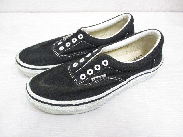 中古 バンズ Vans V95cla スニーカー シューズ 22 5 黒 ブラック 靴