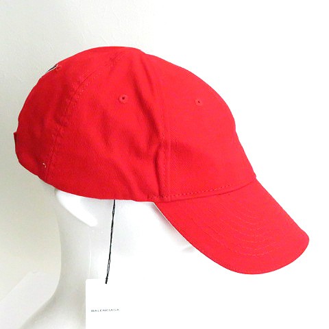 安い 未使用品 バレンシアガ Balenciaga Europa Cap Red ヨーロッパ 刺繍 キャップ 帽子 赤 レッド メンズ 定番人気 Www Iacymperu Org