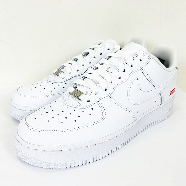 中古】未使用品 SUPREME Nike Air Force 1 Low White CU9225-100 US8