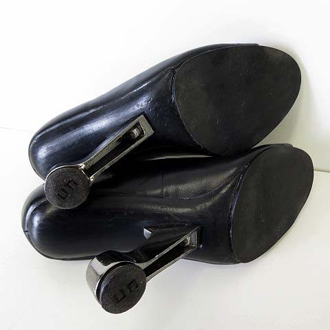 【中古】ユナイテッドヌード イームズ パンプス Eamz Pumps 本革 レザー メタルヒール 36 黒 ブラック 23cm 靴の通販はau
