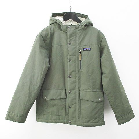 【中古】パタゴニア Patagonia STY68460 ボーイズ・インファーノ・ジャケット L12 緑 グリーン系 ジップアップ の通販は