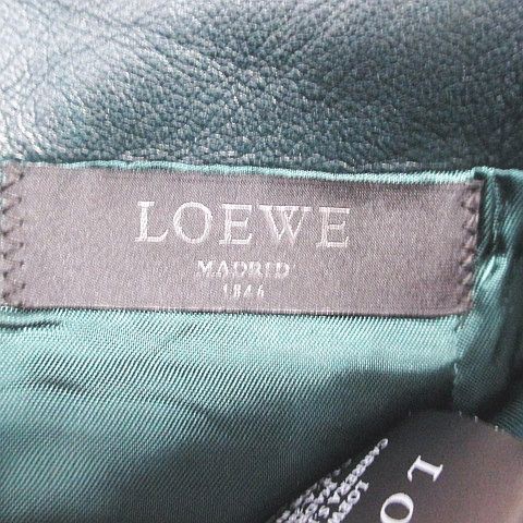 セレスティアルブルーの-ロエベ LOEWE 膝丈 羊革 - レザー 台形