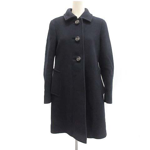 メーカー希望小売価格から30 Off プラダ Prada 17年製 ステンカラーコート ロング ウール 40 L 紺 ネイビー Mf26 レディース 新商品 Kishakatoliketiranedurres Com